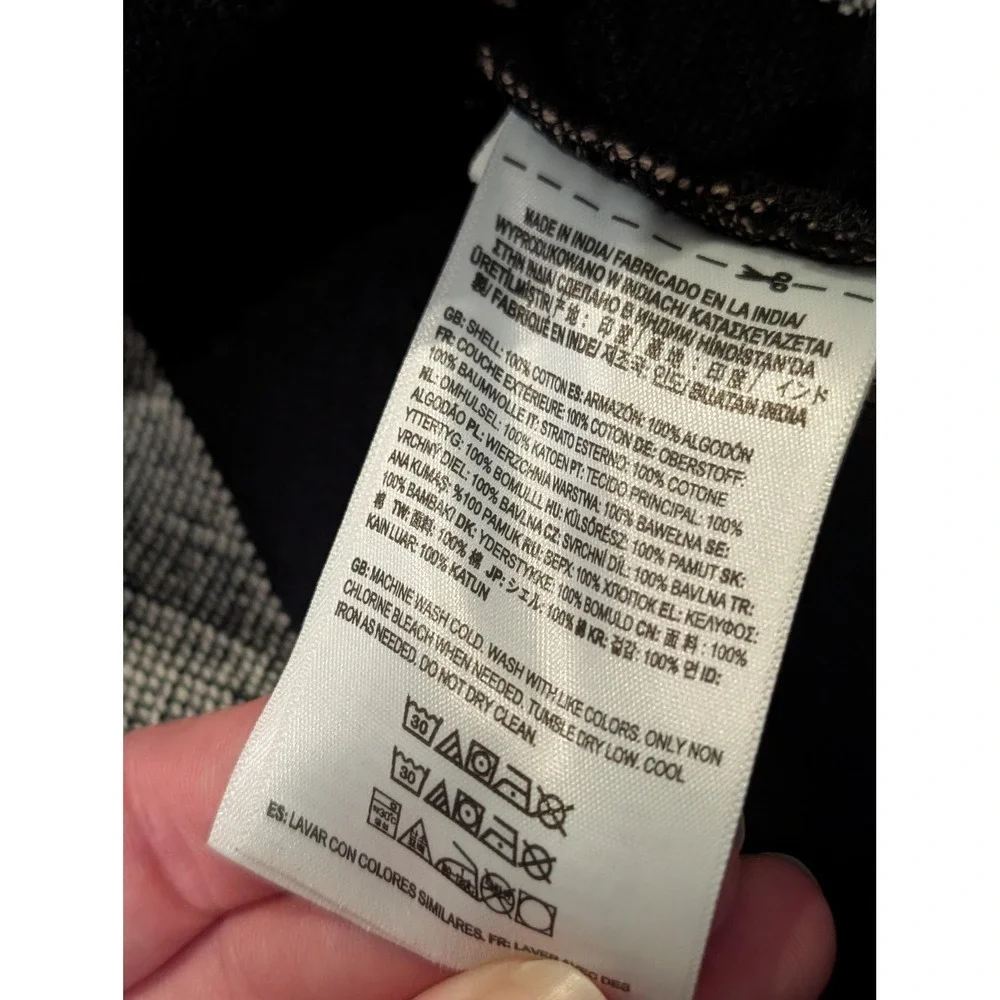 Vans Shirt Mens Medium Black Gray Plaid‎ Flannel Checked Heavy Buttons VN0A7R03